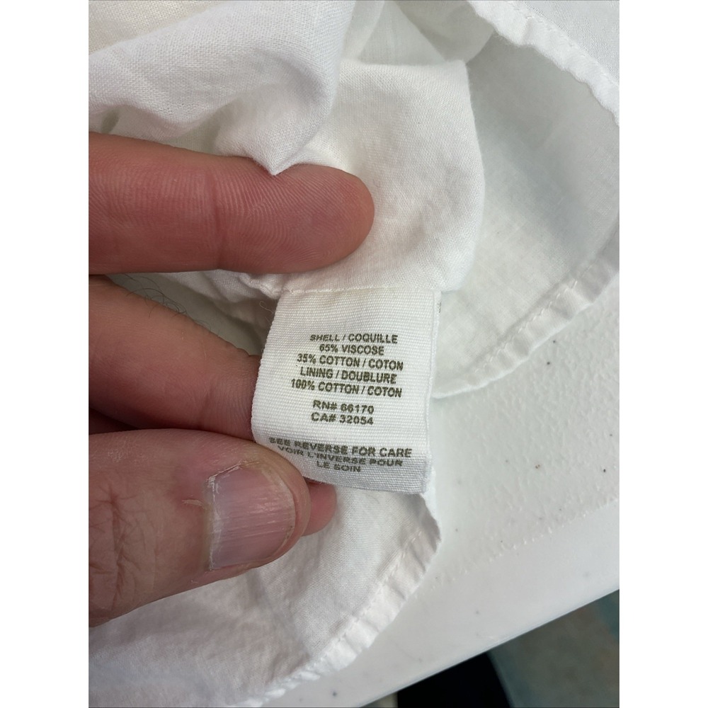 Free‎ People Maxi Skirt Ivory Tiered Gauze Coastal Langenlook Smocked Waist XS - Picture 6 of 12